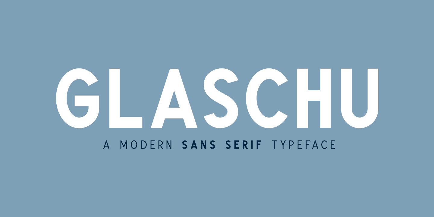 Glaschu Font preview